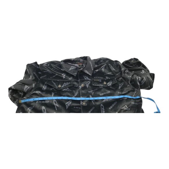 Vtg Davoucci Jacket Men 3XL Heavy Polyester Hip Hop Oversized Baggy Embroidered - Picture 4 of 8